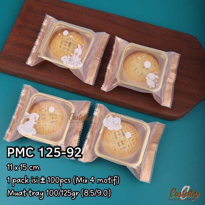 Plastik Mooncake 100gr - 125gr PMC 125-92 Kue Pia Bulan Snowskin Mochi