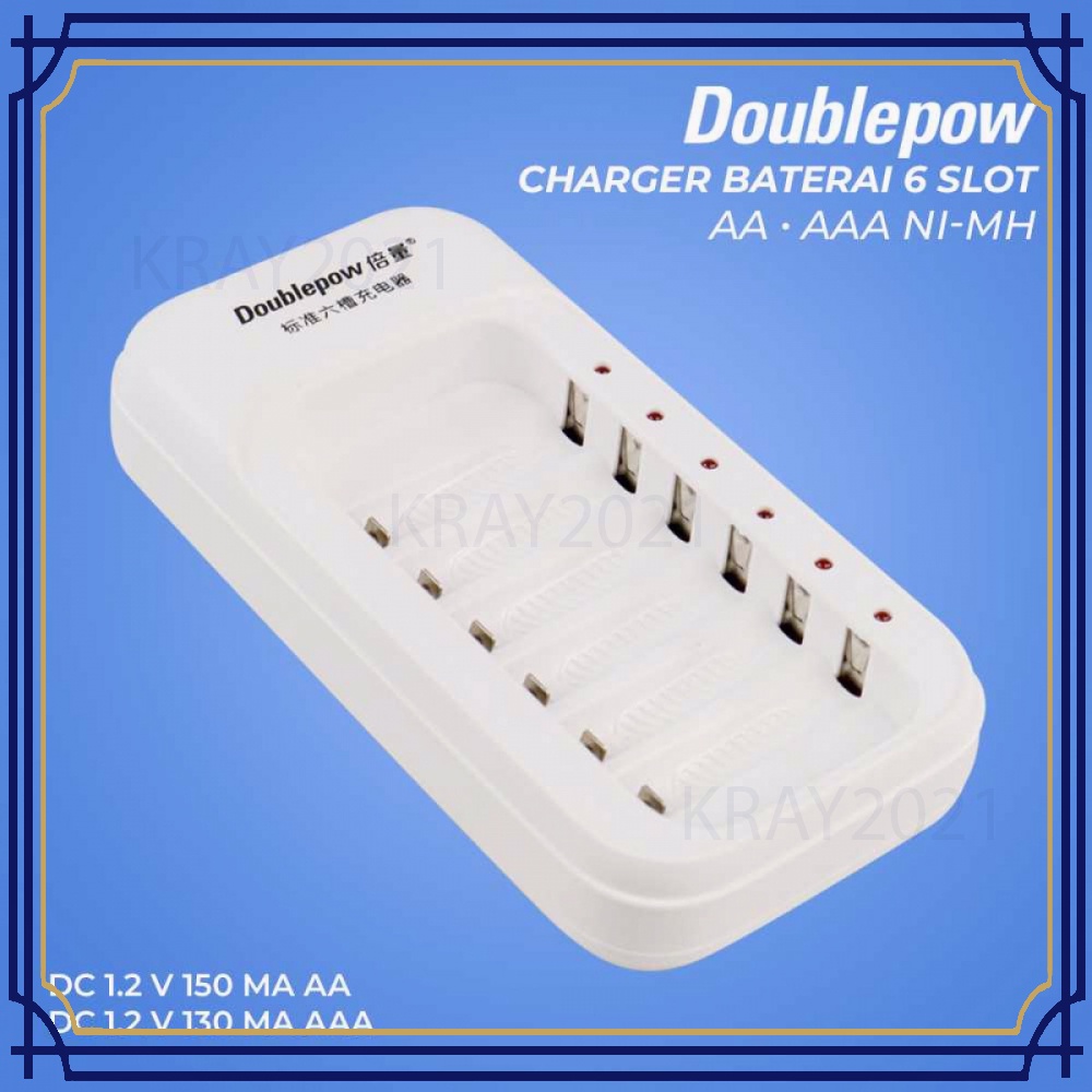 Charger Baterai 6 Slot AA/AAA Ni-MH - DP-S576