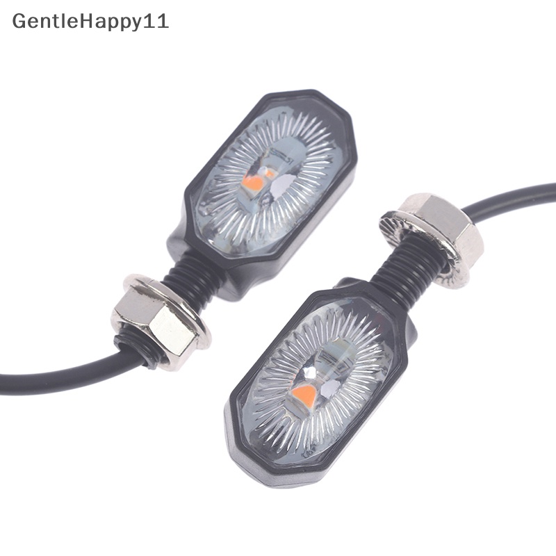 Gentlehappy 2x Lampu Flasher Sein Motor Mini Universal Aksesoris Refitg Plastik id