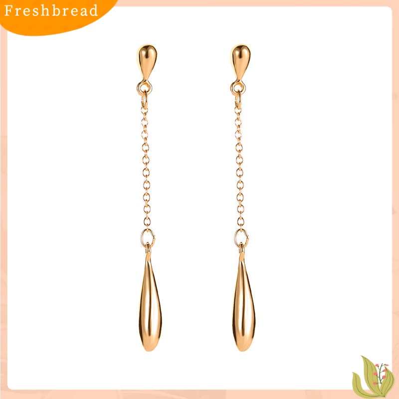 [FRA] Anting Rumbai Panjang Berbentuk drop Sederhana Merampingkan Anting