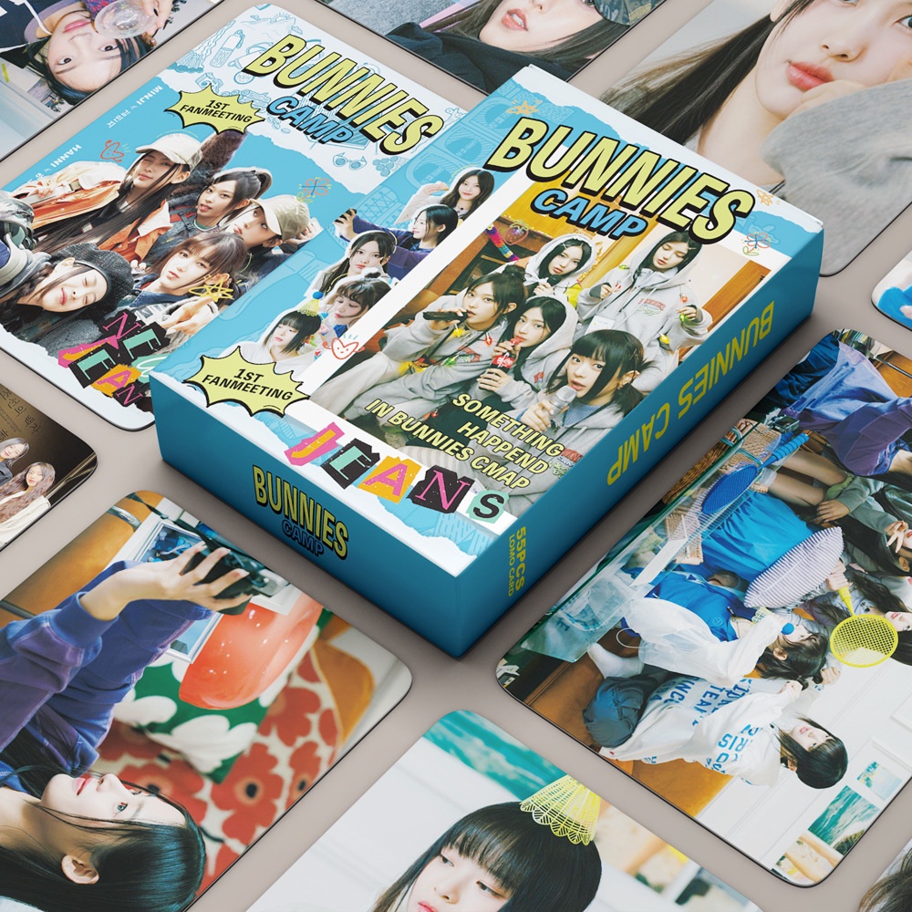 55pcs /box NJ Photocards Album BUNNIES CAMP Kartu Lomo NJ Kpop Postcards