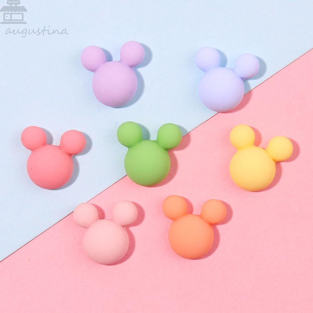 AUGUSTINA Augustina Dekorasi Nail Art Lucu Indah Hiasan Kuku Candy Color Resin Micky Mouse Manicure Aksesoris