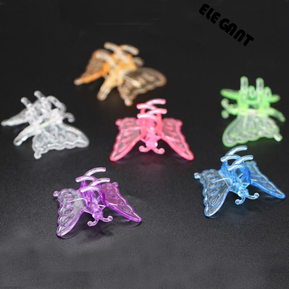 【 ELEGANT 】 Plant Clip Small 30Pcs Dragonfly Dekorasi Tanaman Bunga Tumbuh Tegak Cabang Penjepit Penyangga Tanaman Penjepit