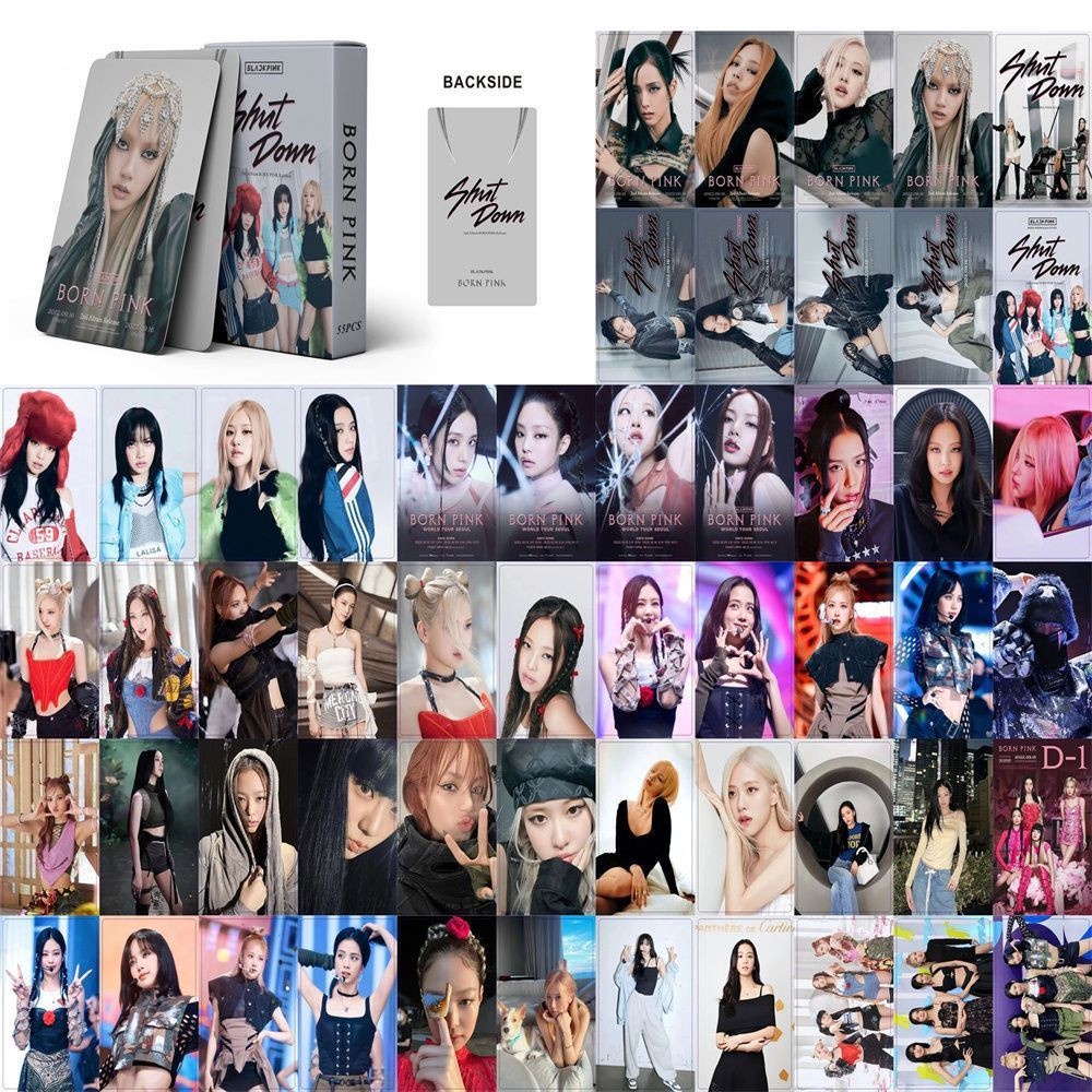 55pcs /box BLACKPINK Photocard Menyambut Musim Panas HOW Pink Venom Siap Cinta Colleelion Photo Card Lomo Card Photocard