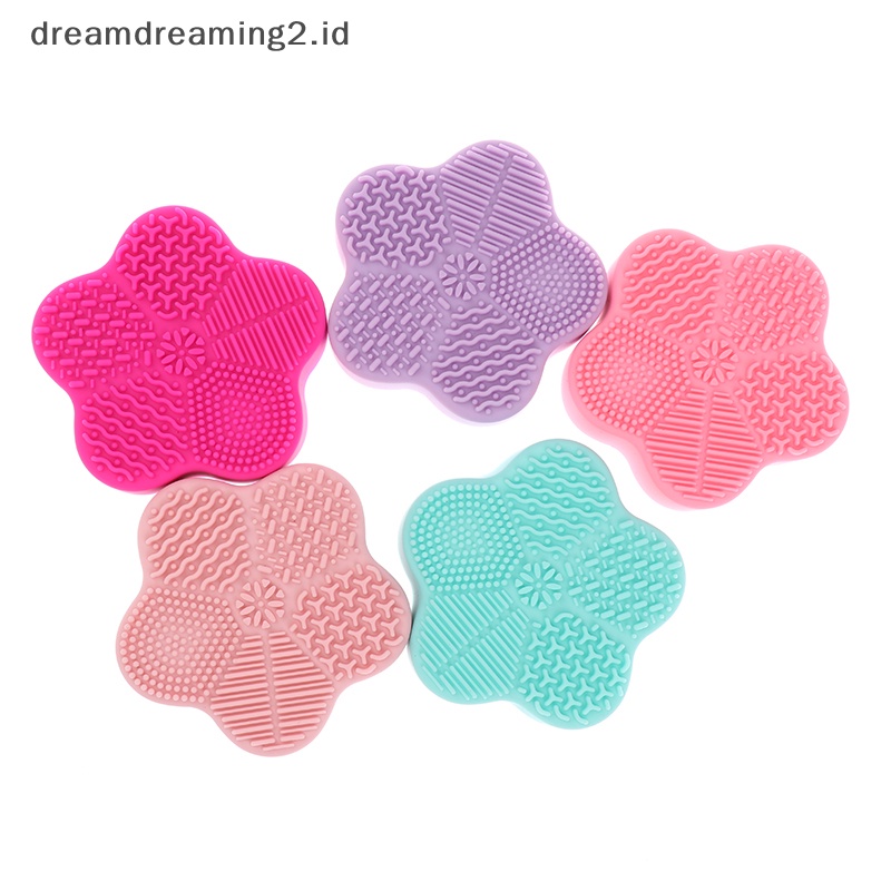 (drea) Sikat Makeup Silikon Bintang Laut Cleaner Pad Cleaning Mat Scrubber Board Alat //