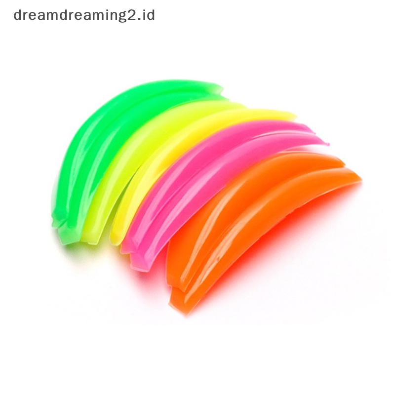 (drea) 4pasang Reusable Eyelash Lift Perming Silicone Curler Curling Pads Batang Perisai/