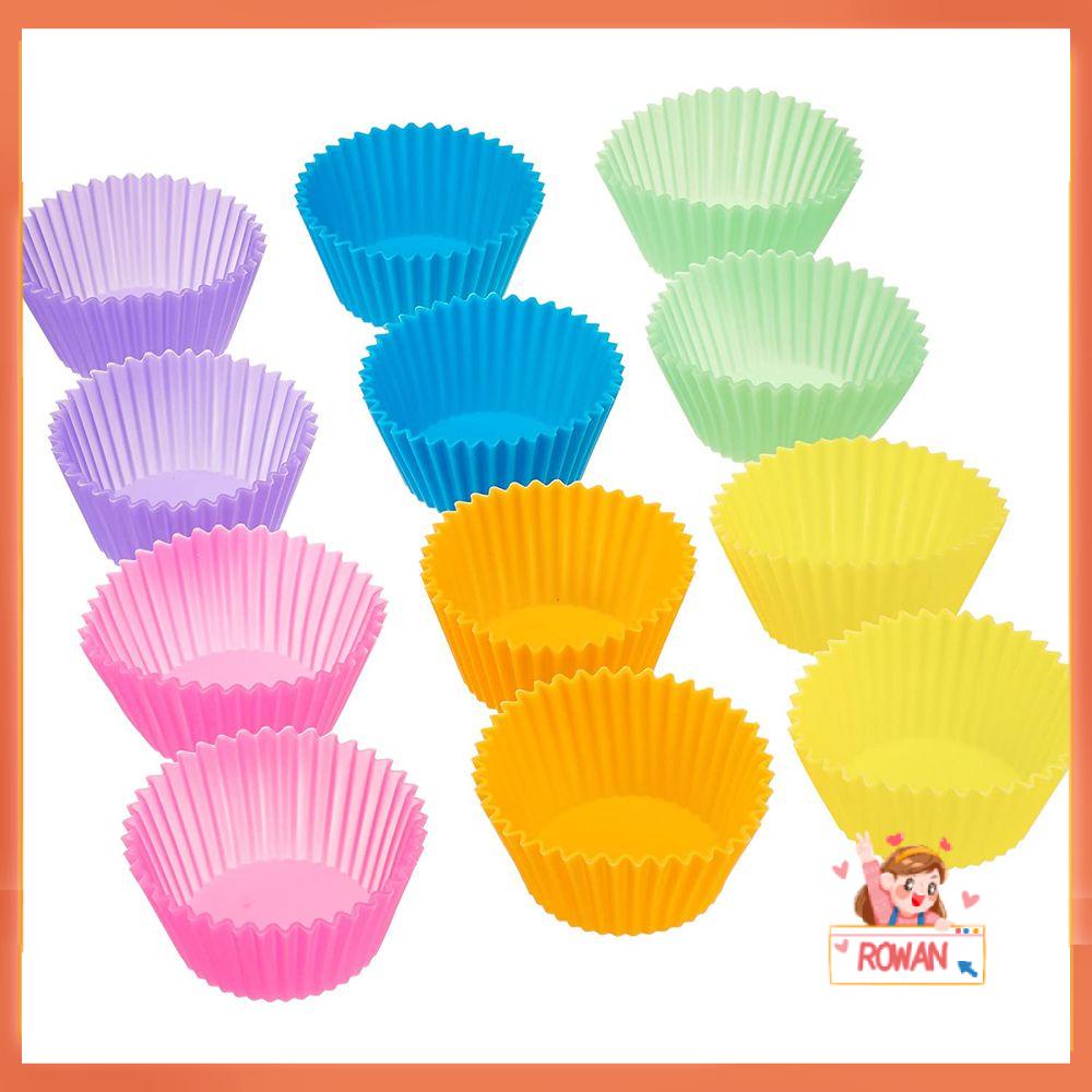 R-FLOWER 12 /24pcs Silikon Cup Kue DIY Pembungkus Pastry Tools Liner Cetakan Kue