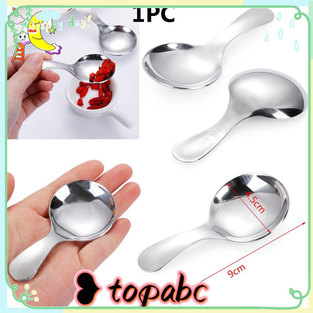 TOP Sendok Es Krim Gula Garam Bumbu Bumbu Stainless Steel