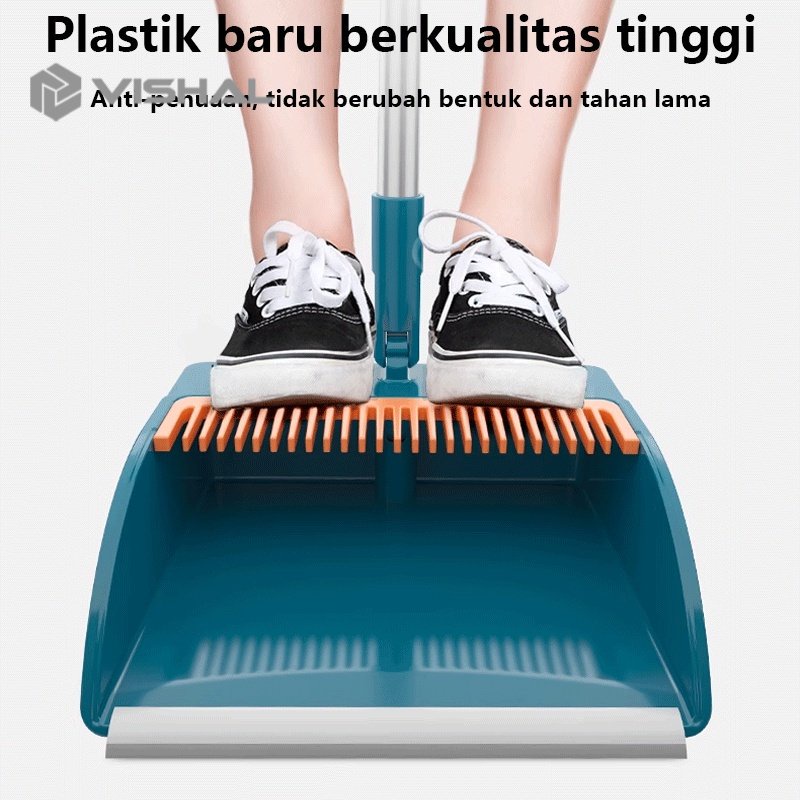VISHAL Set Sapu Pengki Lipat Alat Pembersih / Sapu Pengki Set VS-901