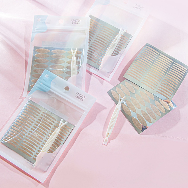 120pcs/bag Invisible Double Eyelid Tape/ Slim/Wide Self-Adhesive Stiker Kelopak Mata Transparan/ Tahan Air Stiker Angkat Mata Besar