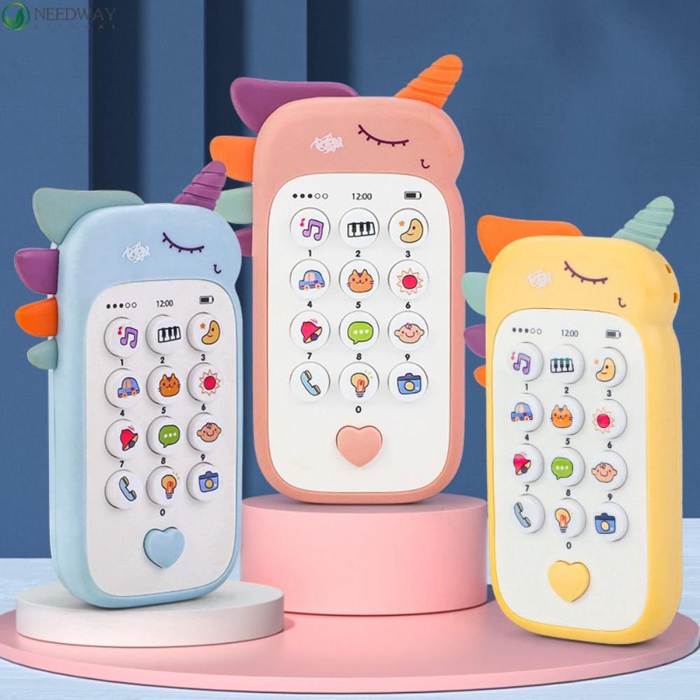 NEEDWAY Mainan Telepon Bayi Anak Untuk Anak Bayi Musik Edukasi Dini Handphone Belajar Dini Belajar|Mainan Musik Mainan Tidur Bayi