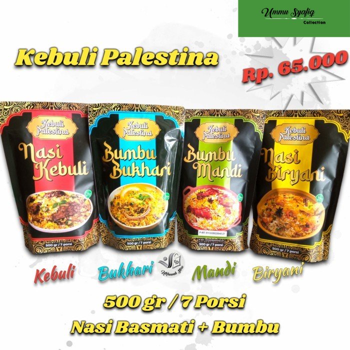 

Nasi Basmati Bumbu 500 gram Kebuli Palestina Nasi Biryani Kebuli Mandi