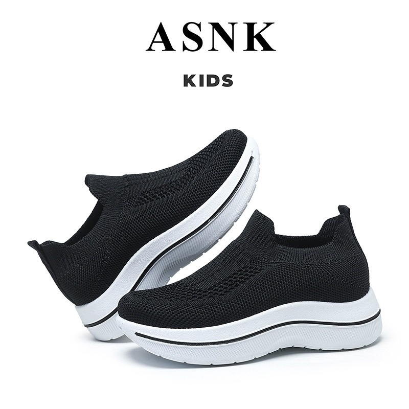 [GROSIR][COD] SEVEN_DAY SEPATU SLIP ON ANAK CEWEK COWOK USIA 2-8 THN WM2329 HITAM