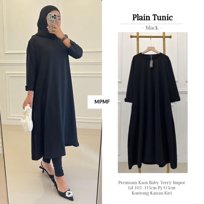 PLAIN TUNIC ORI MPMF | Ld105-115 Premiun Kaos Babyterry Impor