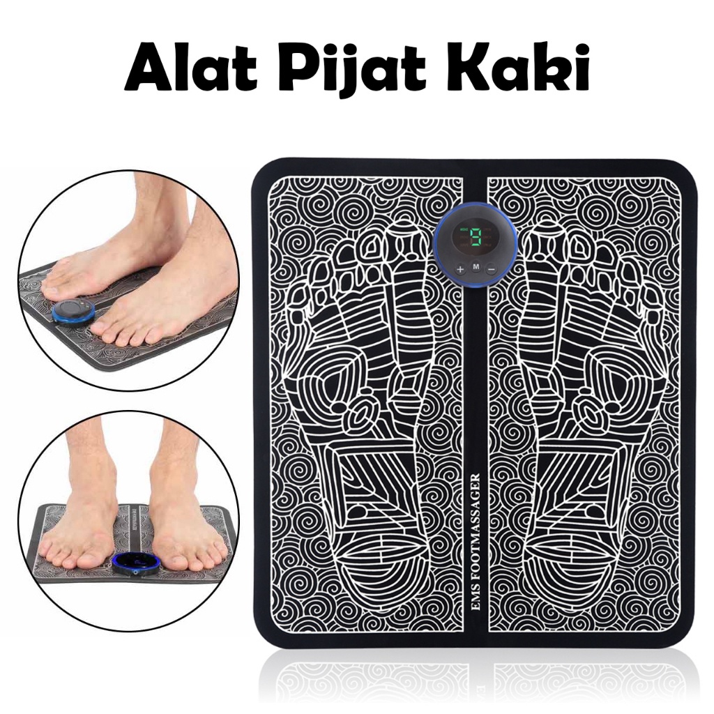 GOS -J109- Electric Massage Kaki - Alat Terapi Kaki - Foot Massage Mat Pijat Kaki EMS Pad Mat Alat Pijat Kaki