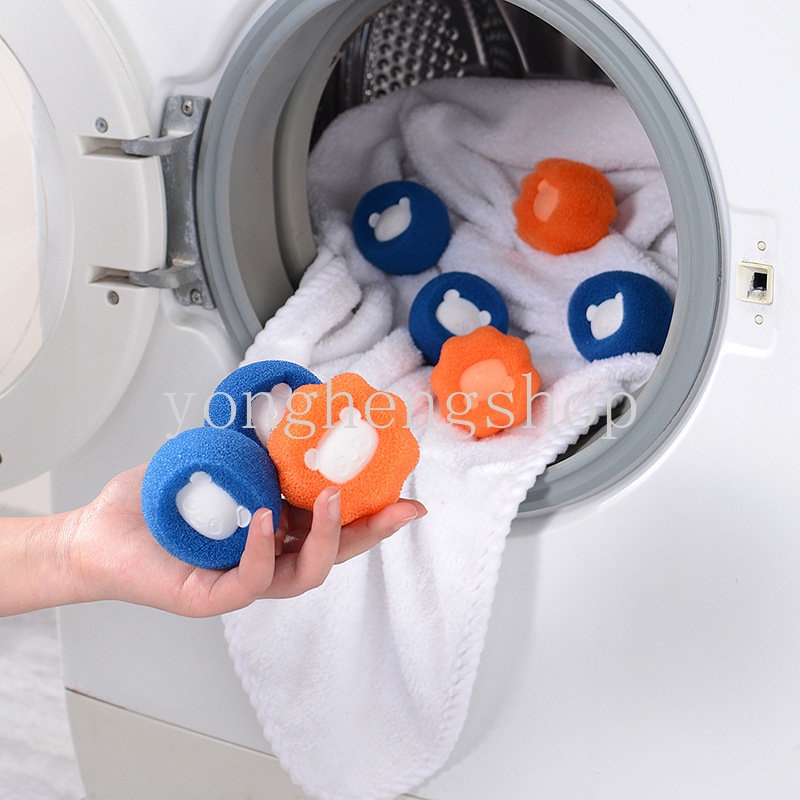 1/5pcs Mesin Cuci Magic Laundry Ball Reusable Pakaian Alat Pembersih Bulu Lint Catcher Pet Hair Remover Pakaian Bola Pencuci Anti Kusut Aksesori Kamar Mandi