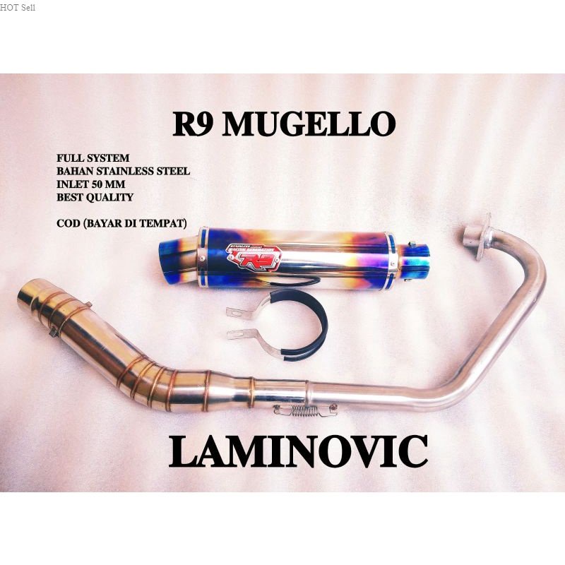 exhaust muffler R9 Mugello RS 150R RS 150 WINNER SONIC SUPRA GTR terlaris