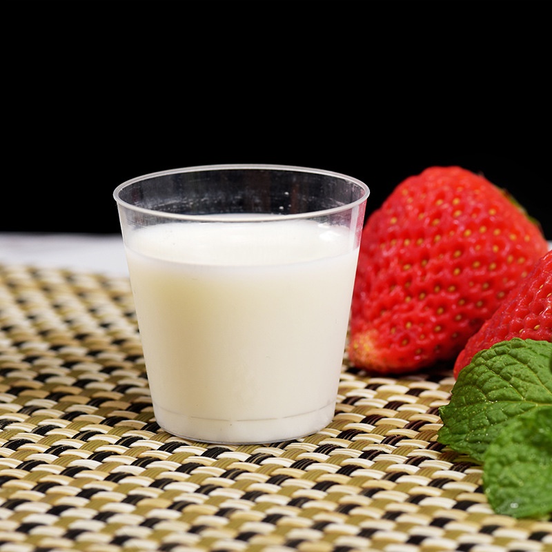 Deid 50PCS Gelas Sloki Pesta Mini Bening Plastik Sekali Pakai Jelly Cups Tumblers Martijn