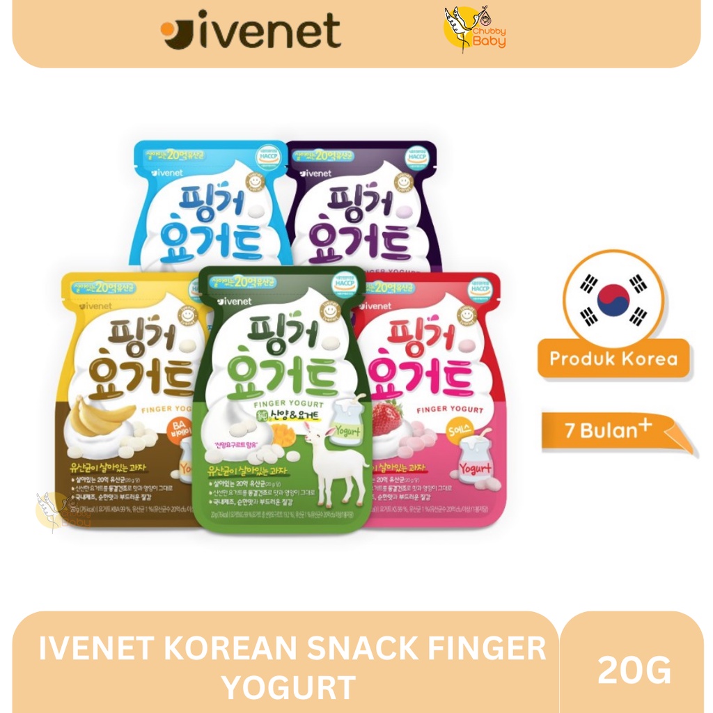 IVENET Korean Snack Finger Yogurt 20g