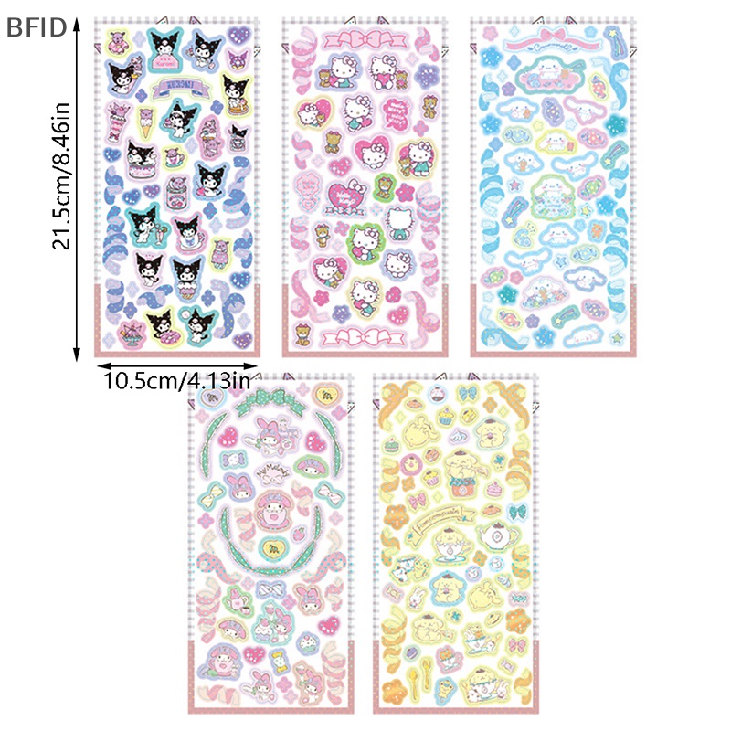 [BFID] Stiker Imut Cinnamoroll Kuromi My Melody Sticker Untuk Laptop Phone Case Girls My Melody Anime Stiker Mainan Anak [ID]