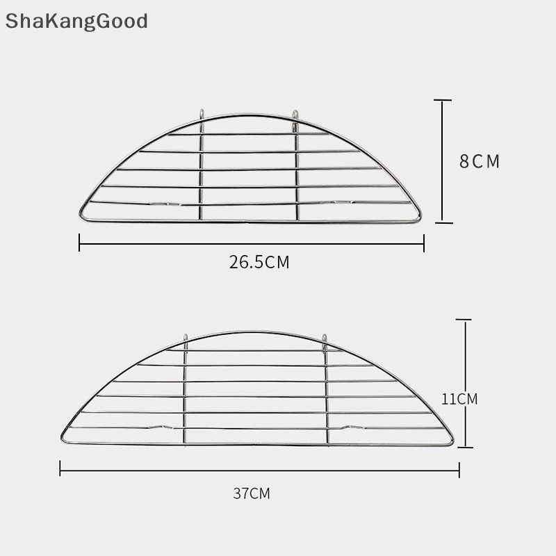 Panggangan anti lengket mporttainless steel mportarbecue grill kagakdoor camping Barbecue krancang setengah lingkaran grill k