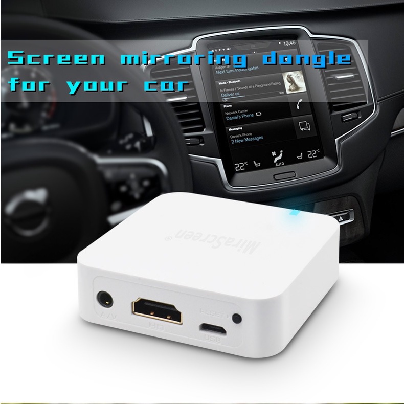 AKN88 - MIRASCREEN X7 Car Wireless Multimedia Box Display Dongle HDMI 1080P