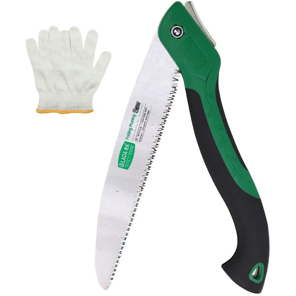 AKN88 - LAOA Gardening Folding Saw 250mm - SK5 Tech Saw Blade - Gergaji Lipat