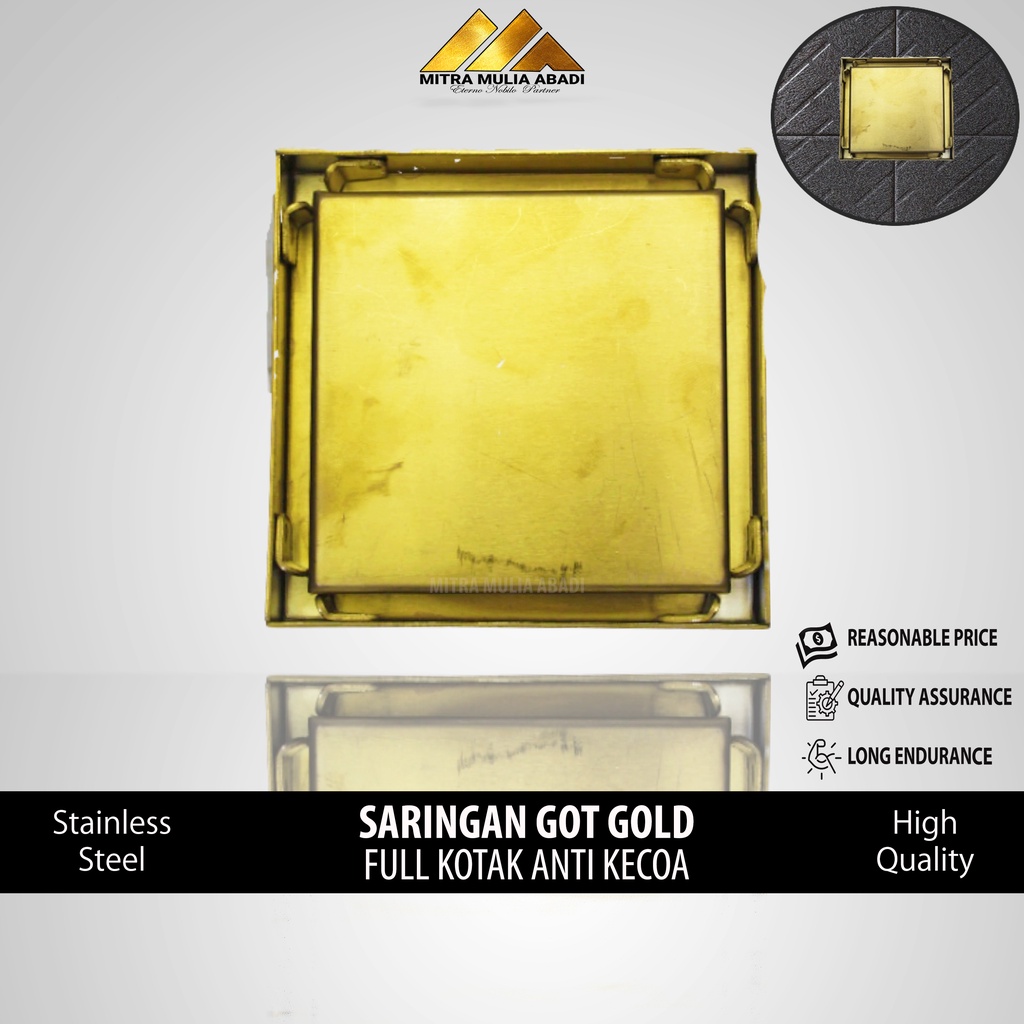 Saringan Got Stainles / Saringan Got Gold Full Anti Kecoa / Floor Drain Iron