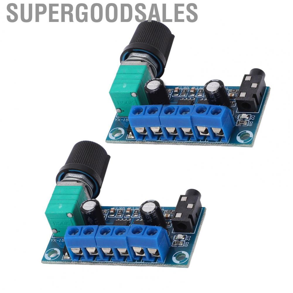 Supergoodsales Audio Power Amplifier Board  Hi Fi 20W AMP Module Dual Channel 9-15V 2PCS for Home