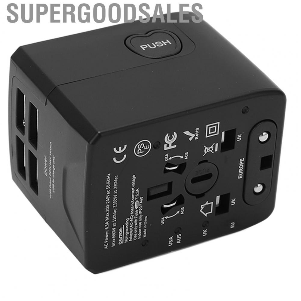 Supergoodsales Universal Travel Adapter Power Converters Wall  Plug