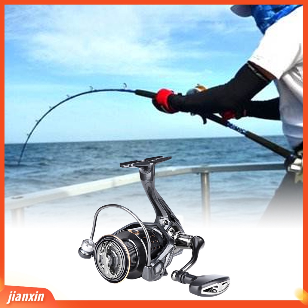 (In Stock) Gapless Fishing Reel Kekuatan Tinggi Anti-deformation Metal Arm Rocker Spinning Reel Fishing Tackle