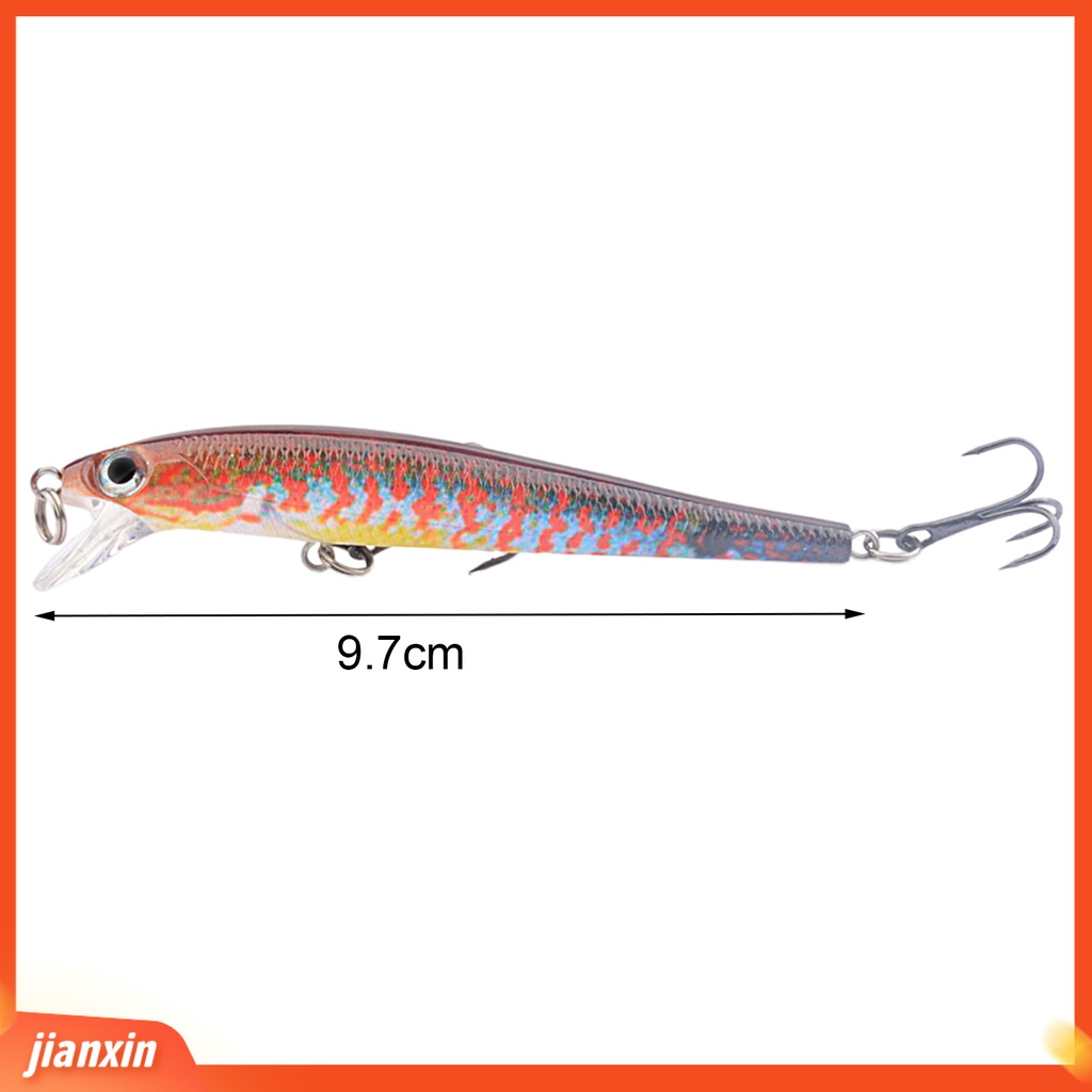 (In Stock) 9.7cm /6.5g Umpan Pancing 3D Mata Simulasi Tajam Kait Warna UV Printing Jelas Detail Angling ABS Mengambang Umpan Keras Untuk Semua Tubuh Air