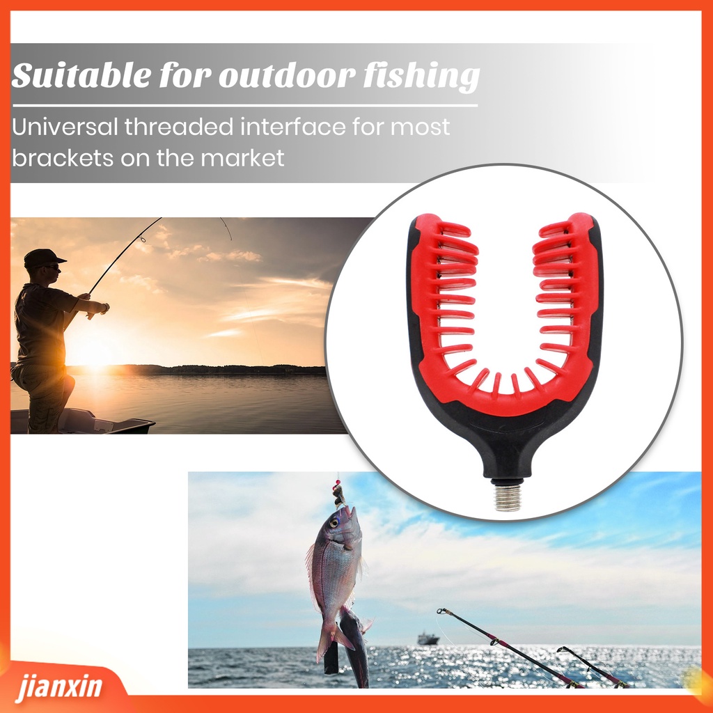 (In Stock) Silikon Carp Fishing Rod Rest Head Non-Slip Gripper Rod Grips Fishing Pole Bracket Dukungan Memancing Tackle Aksesoris