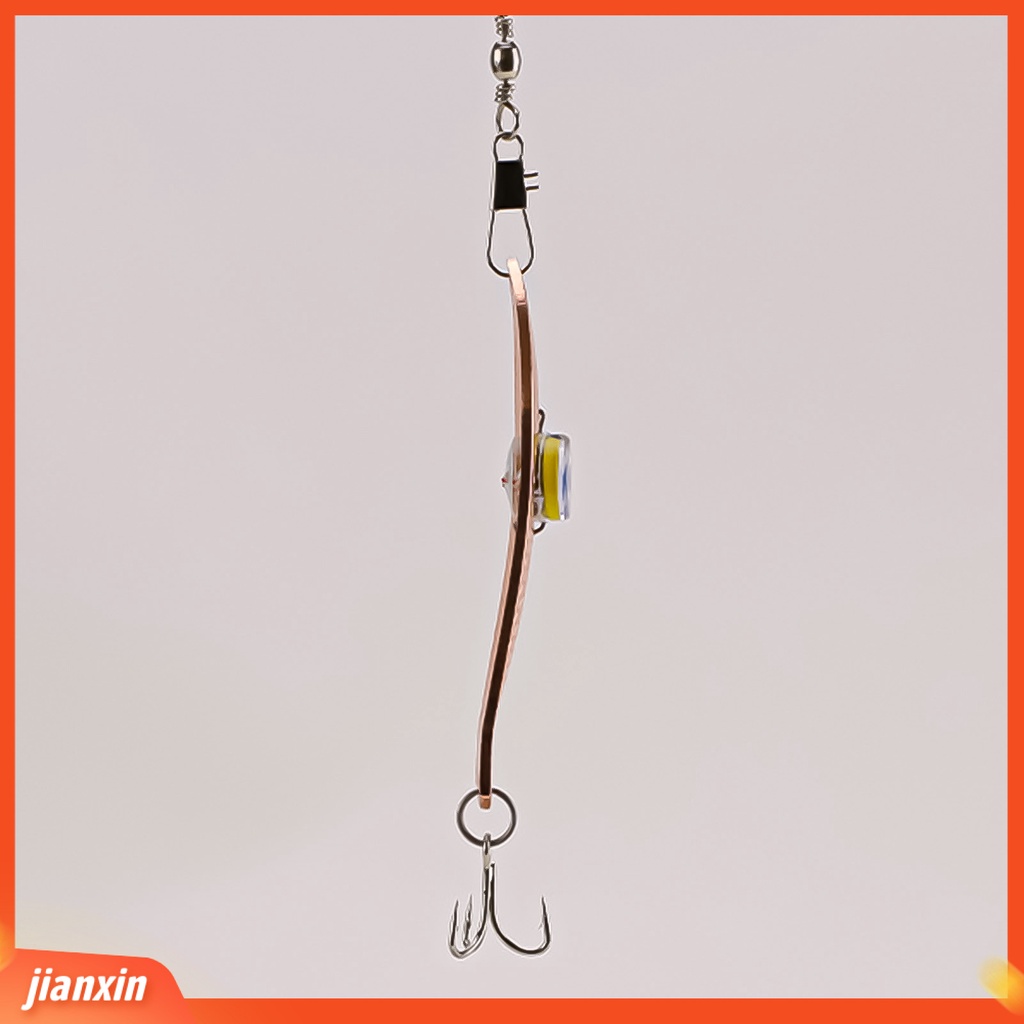 (In Stock) 9.5cm 30g Lampu Memancing Bawah Air Elektronik Menarik Ramah Lingkungan Dengan Kait Treble LED Umpan Umpan Pancing Lampu Untuk Angling