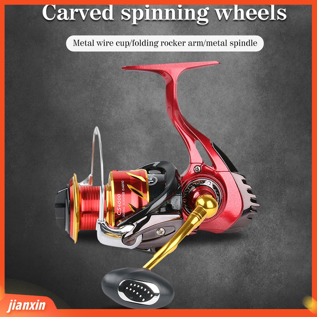 (In Stock) DEUKIO Hollow Spinning Fishing Wheel Fleksibel Aluminium Alloy Ukir Kawat Cangkir Berputar Gulungan Pancing Untuk Angling