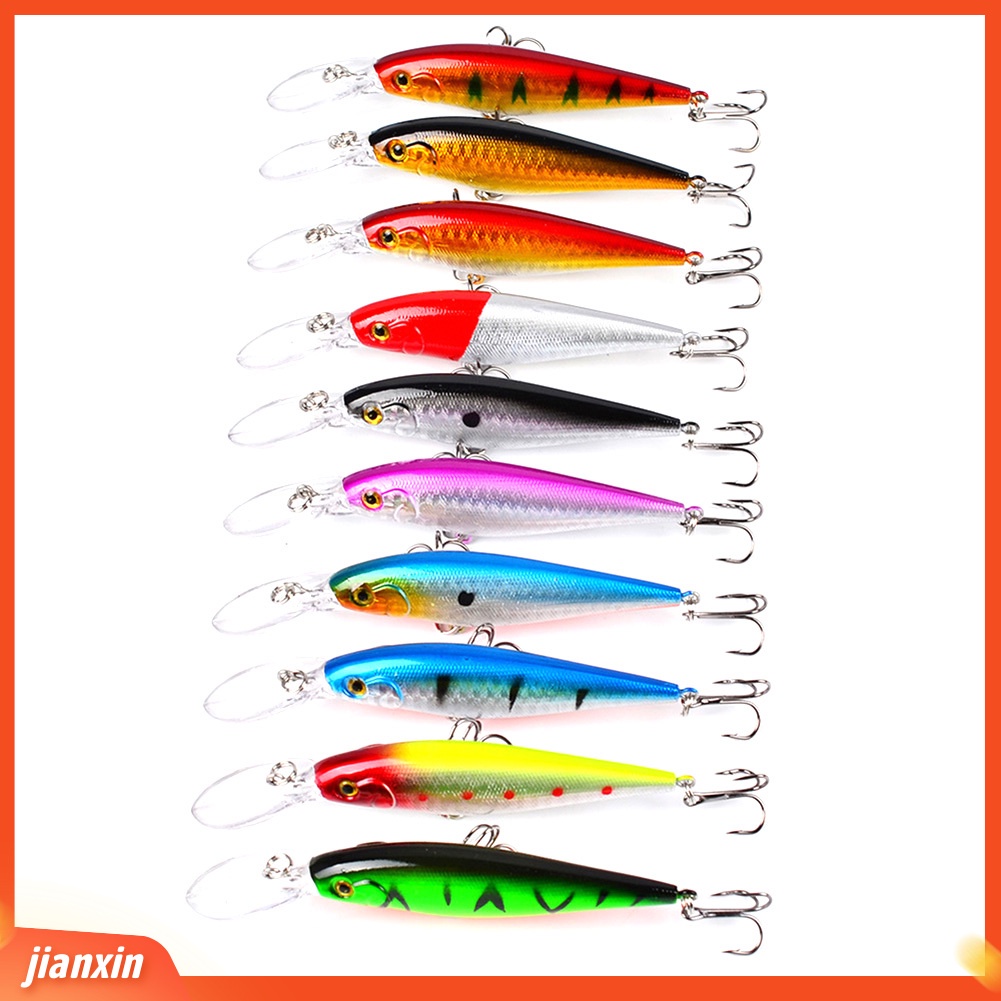 (In Stock) 11.5cm 10.5g Umpan Keras Buatan Treble Hook Memancing Umpan Swimbait Crankbait