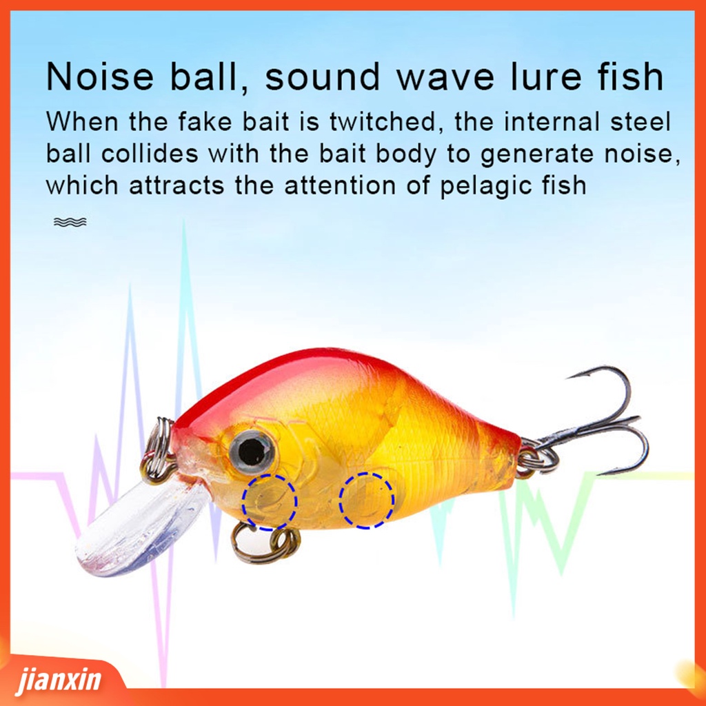 (In Stock) Outdoor Sinking Stream Hard Fishing Lure 60mm Umpan Tackle Untuk Trout Tengger Bass