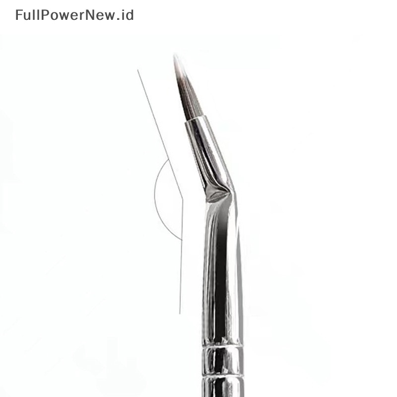 Power 1Pc Sikat Makeup Liner Bengkok Presisi Siku Eyeliner Brush Eyeshadow Alat Alis ID
