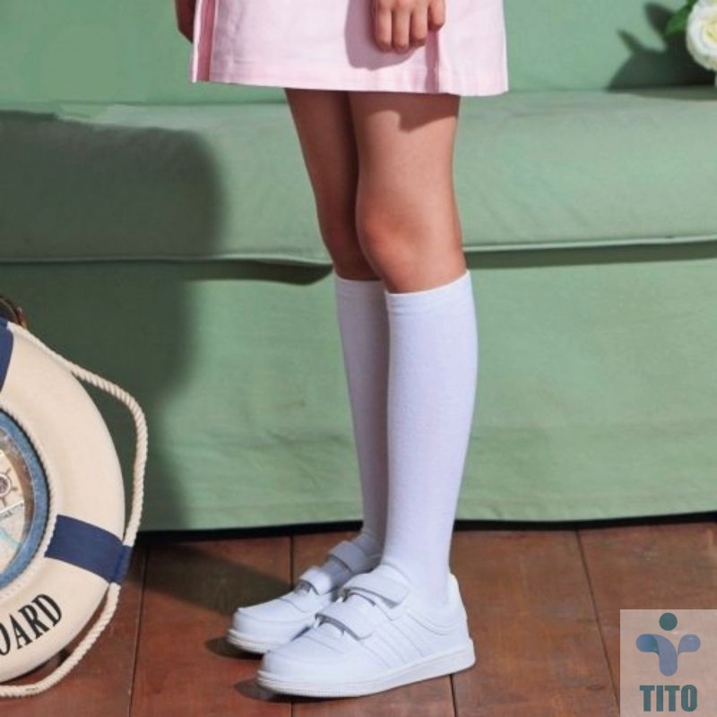 Kaos Kaki Anak Sekolah Tk Sd Smp Sma Laki Laki Perempuan cowok cewek Panjang Sebetis Selutut sepaha 