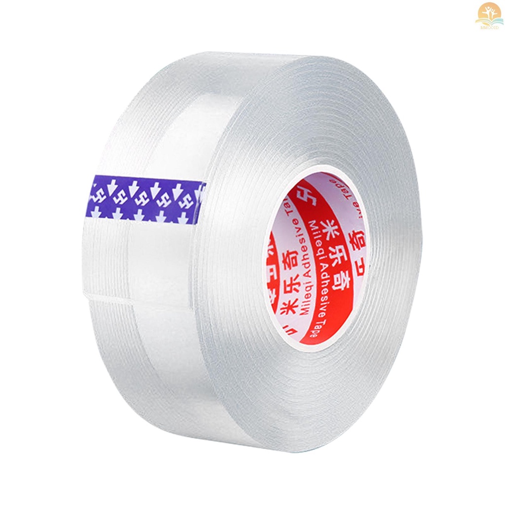 In Stock Nano Tape Heavy Duty Double Sided Mounting Adhesive Tape Selotip Bisa Dilepas Bisa Dicuci Untuk Dinding Indoor Outdoor Dapur Kamar Mandi Karpet Memperbaiki Perlengkapan Kantor 3cm x 9.8ft