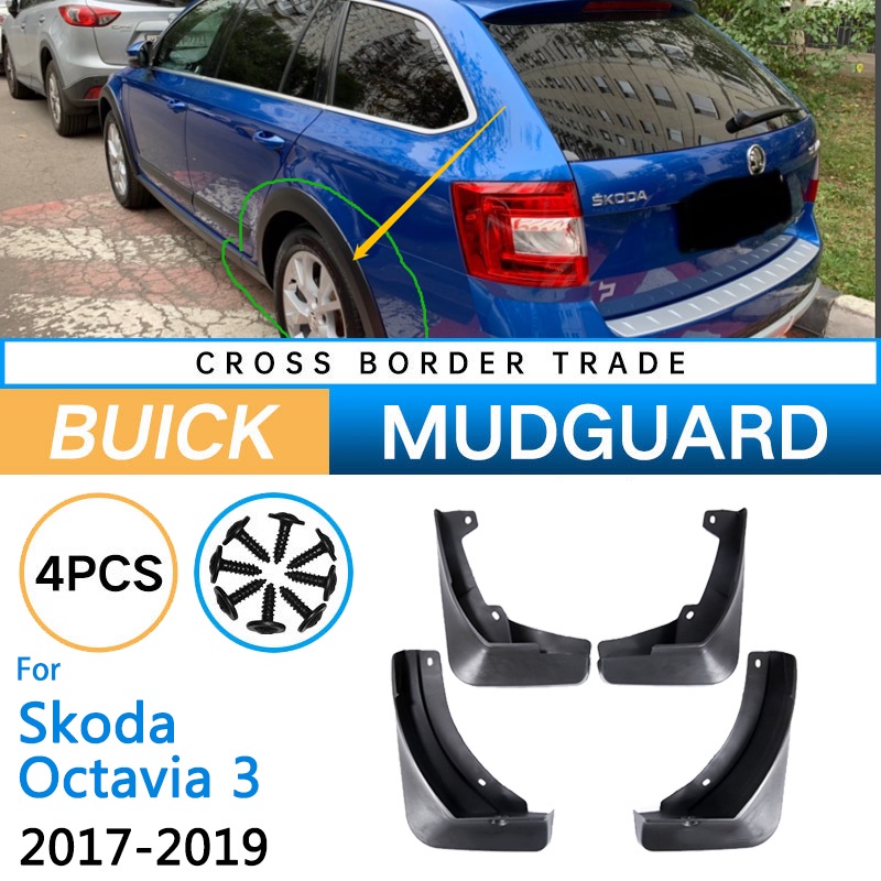 Mudguards Untuk Skoda Octavia3 Combi Wagon Estate MK3 A7 5E 2017~2019 Mudflap Fender Flare Mud Flaps Guard Splash Aksesoris Mobil