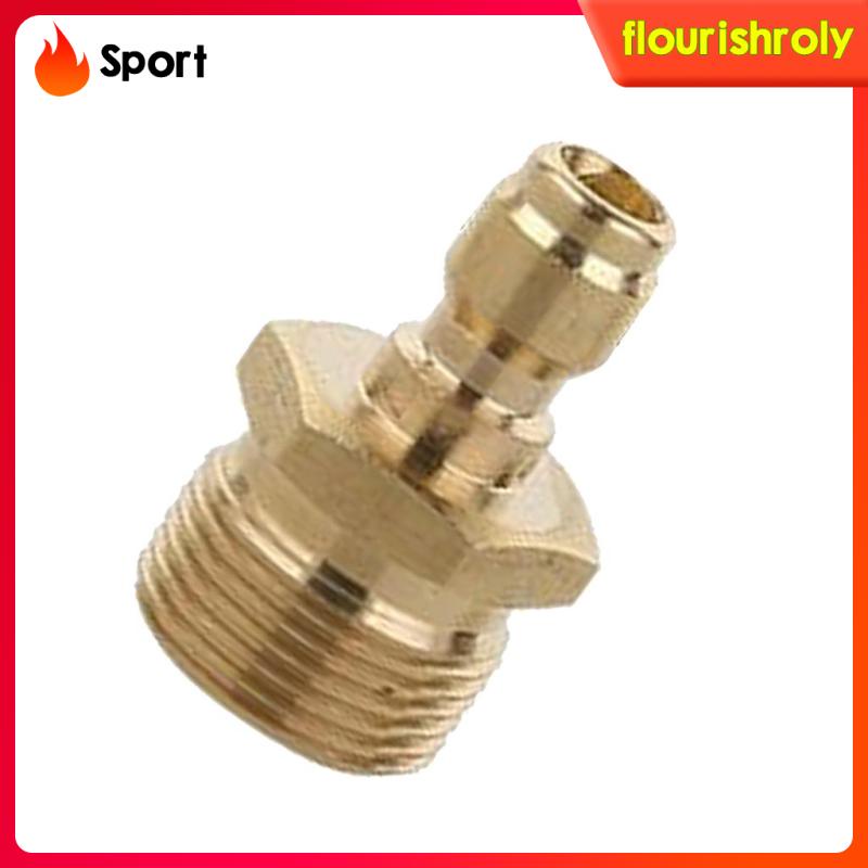 [Flourish] 2pcs Kuningan Pressure Washer Garden Hose Nozzle Sambung Quick Coupler M22 Male &amp; 4cm