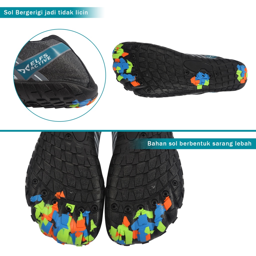 Sepatu Pantai Sandal Rafting Sendal Trekking Aqua Shoes Anti Slip