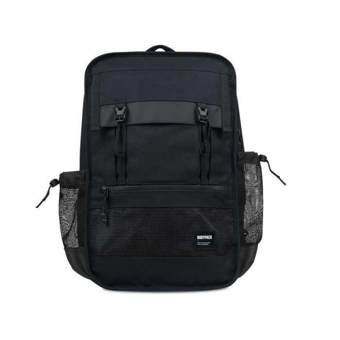 Bodypack Tas Ransel Manfield Laptop Backpack Bag Hitam BPEGB3F63 Ori