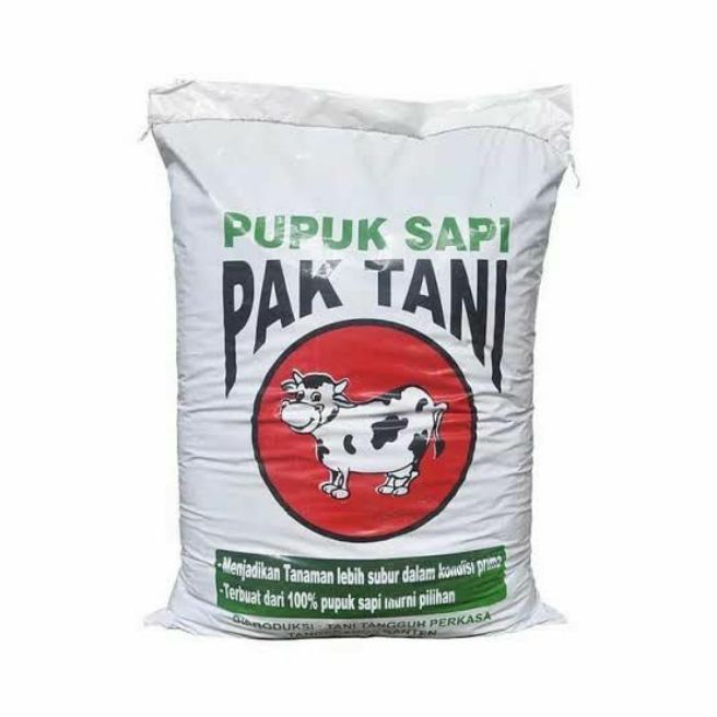 pupuk kandang sapi organik PAK TANI 1 karung / pupuk kandang sapi / pupuk kandang / 8 kg