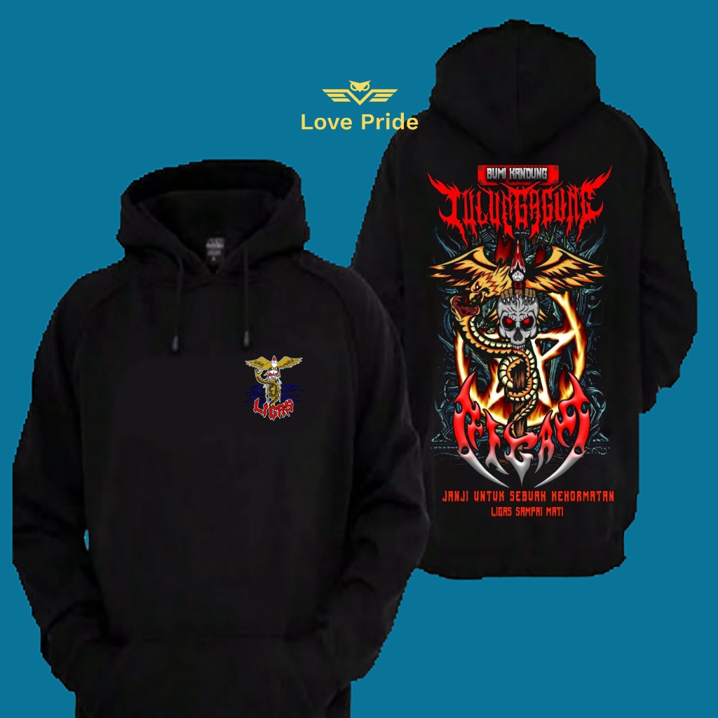 Sweater Hoodie Distro Pencak Silat Ligas Pagar Nusa Bumi Kandung Tulungagung Premium Terbaru