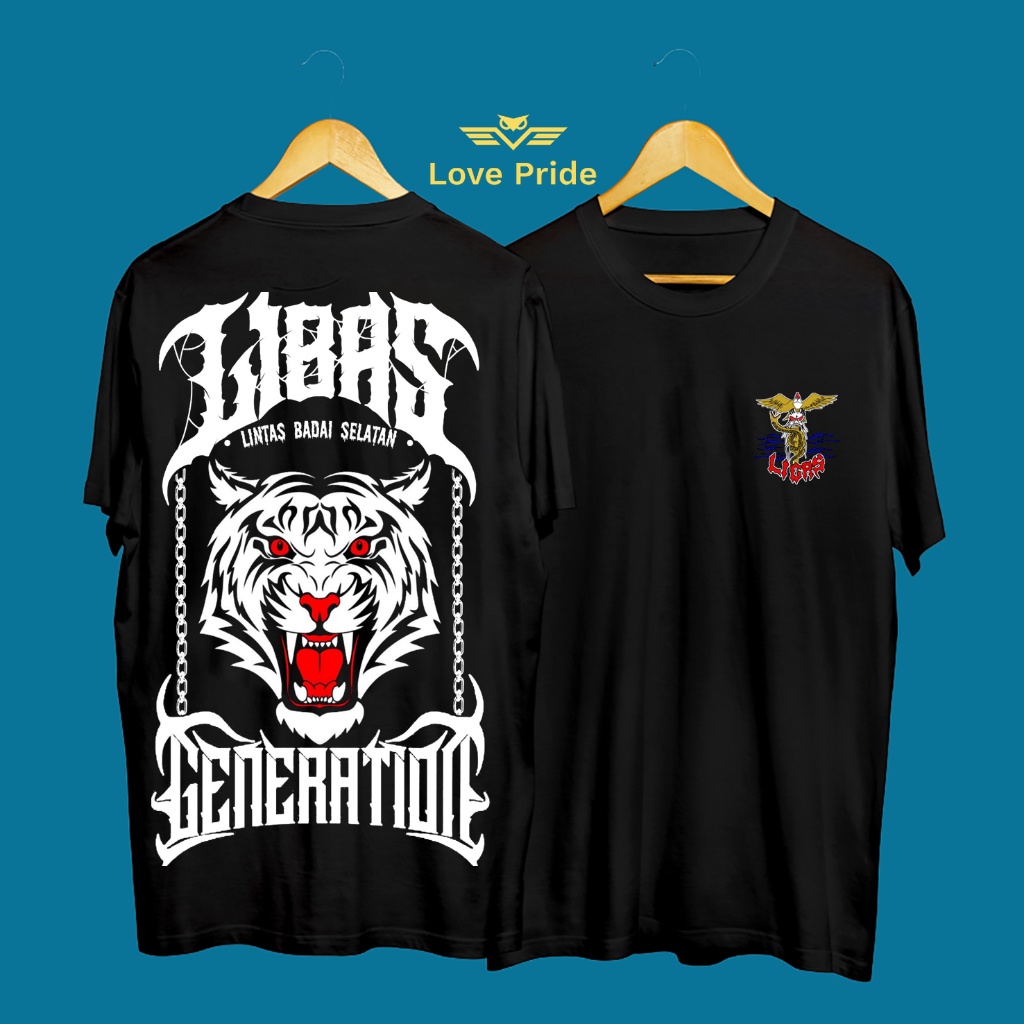 Kaos Tshirt Baju Distro Pencak Silat Ligas Pagar Nusa Libas Lintas Badai Selatan Generation Premium 