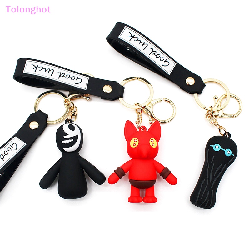 Tolonghot&gt; Rain Friends KeyChain Anime Lucu Gantungan Kunci Aksesoris Gantungan Kunci Wanita Pria Keyring Kawaii Bag Charm Silicone Monster Pendant well