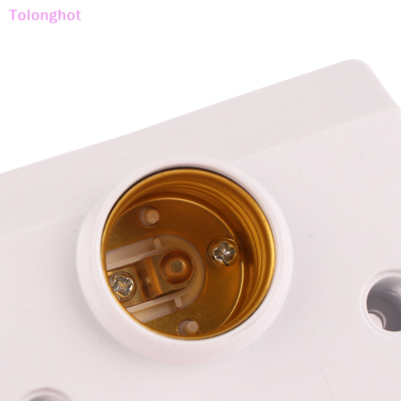 Tolonghot&gt; Untuk Smart 220V E27 LED Lamp Base Holder Tubuh Manusia Induksi Sensor Gerak Inframerah Dengan Saklar Kontrol Cahaya Bohlam Soket Adaptor Sumur