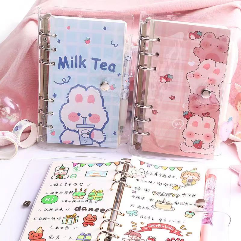 

Binder A6 (100 lembar) cartoon daily planner aesthetic/Binder A6 Notebook Diary Perencana Harian Lucu